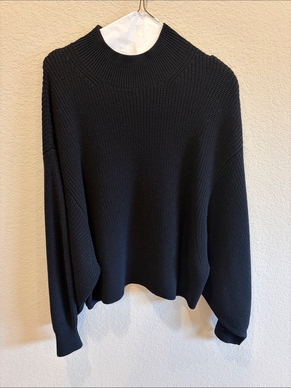 Banana Republic Black Ribbed Turtleneck Sweater